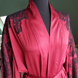 Japanese Style Silk & lace robe